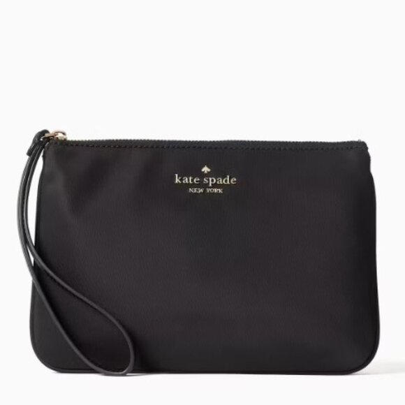 Kate Spade Chelsea Nylon Medium Wristlet Phone Pouch Black NWT - Picture 1 of 8